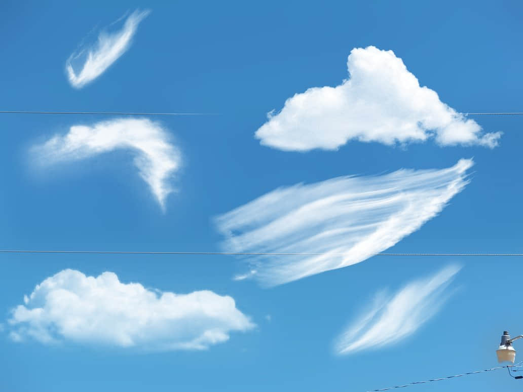 卡通彩色云层云朵小动画gif动图下载-包图网