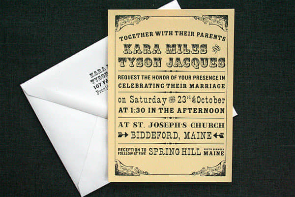 01 invitation cards typography inspired 30 Beautiful & Creative Invitation Card Designs