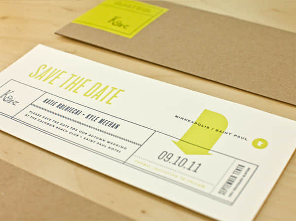 04 invitation cards kyle katie 30 Beautiful & Creative Invitation Card Designs
