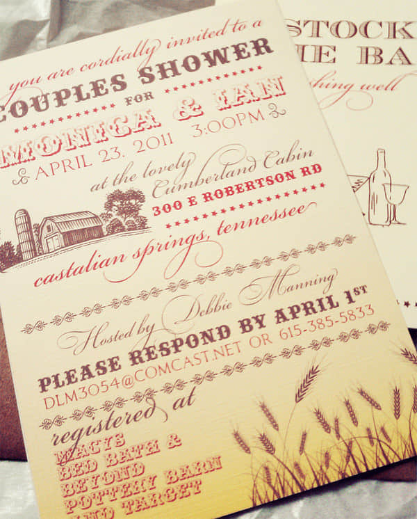 13 invitation cards hatch shower 30 Beautiful & Creative Invitation Card Designs