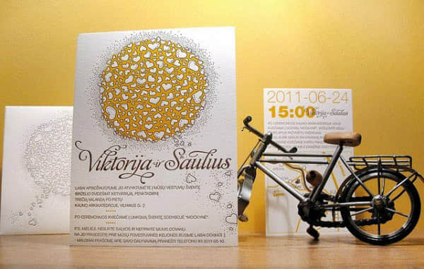 20 invitation cards love compose letterpress 30 Beautiful & Creative Invitation Card Designs