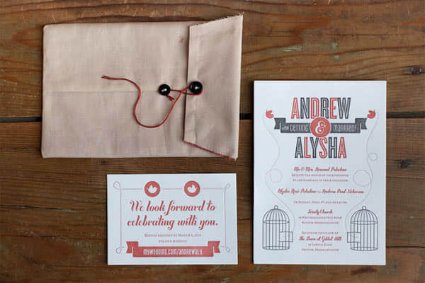 24 invitation cards andrew and alysha 30 Beautiful & Creative Invitation Card Designs