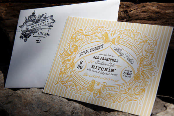 30 invitation cards john and nancy 30 Beautiful & Creative Invitation Card Designs