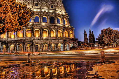 Aurorus Reflectus Colosseo 60 Examples of Beautiful Night Shots