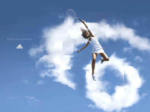 adidas print advertisement tennis