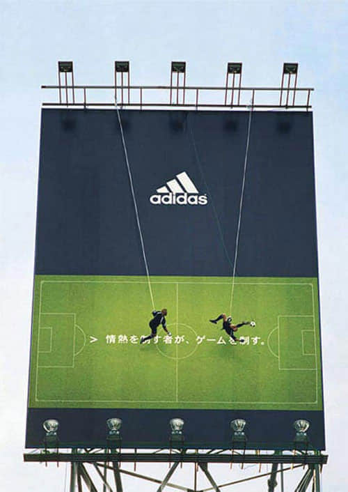 adidas print advertisement billboard football