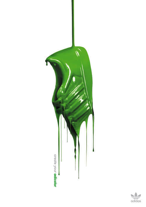 adidas print advertisement green