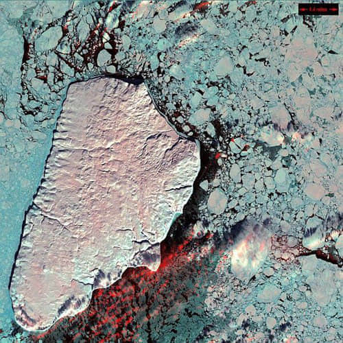 akpatok island canada satellite photo