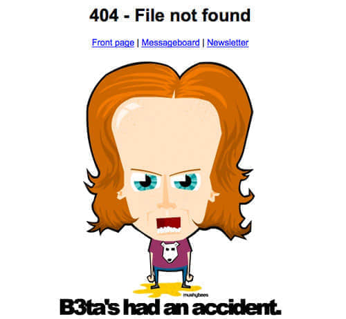 b3ta 60 Really Cool and Creative Error 404 Pages