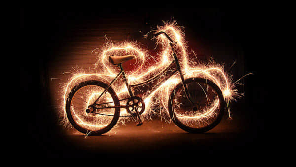 bike Showcase of Dazzling Light Painting Artworks