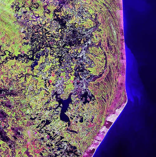 Cabo San Antonio - Argentina satellite photo