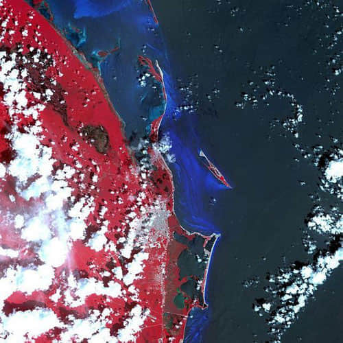 cancun - Mexico satellite photo