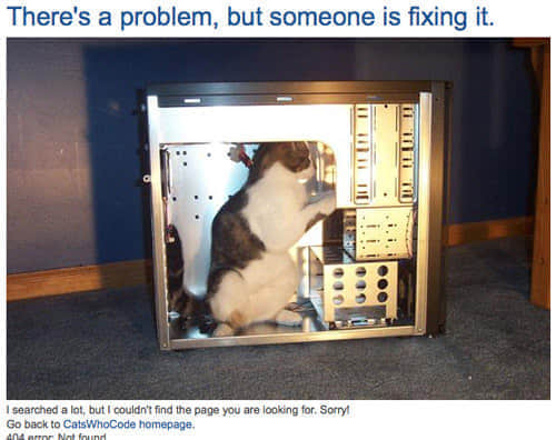 catswhocode 60 Really Cool and Creative Error 404 Pages