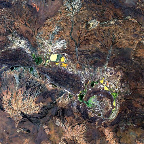 Shoemaker Crater - Australia satellite photo