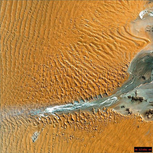 Namibian Desert - Namibia satellite photo