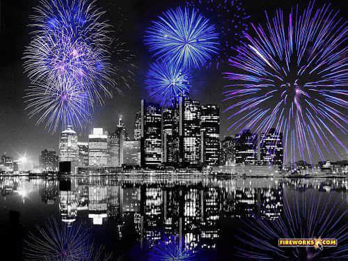 detroit nights wallpaper 100 Breathtaking Fireworks Photography Around The World