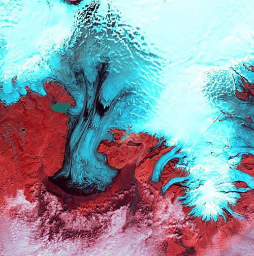 Vatnajökull - Iceland satellite photo