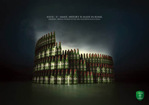 heinekencolosseum 60+ Creative and Clever Advertisements