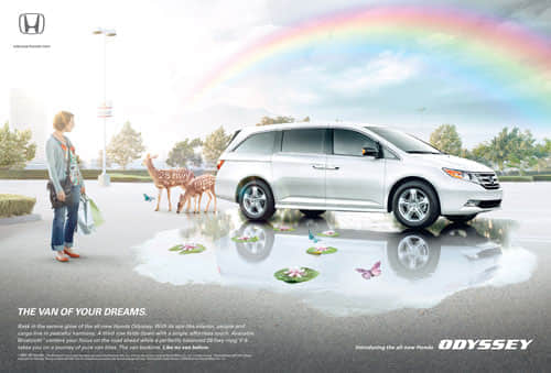 The van of your dreams - Honda Odyssey Print Advertisement