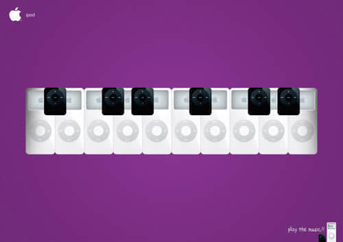 ipod music 60+ Creative and Clever Advertisements