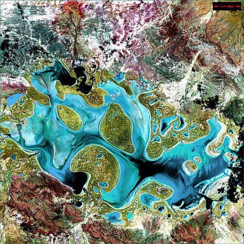 Carnegie Lake - Australia satellite photo