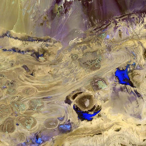 Salt Desert - Iran satellite photo