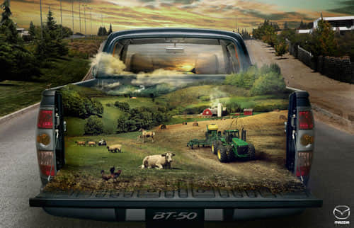 The farm - Mazda BT-50 Print Advertisement