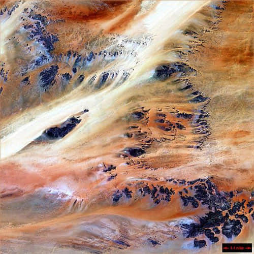 Terkezi Oasis - Chad satellite photo