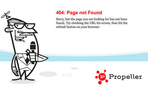propeller 60 Really Cool and Creative Error 404 Pages