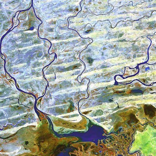 Niger river - Africa satellite photo