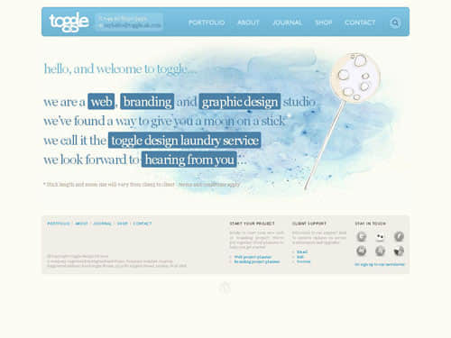 toggle.uk.com - Weekly 30 inspirational websites #37 CSS and Flash gallery