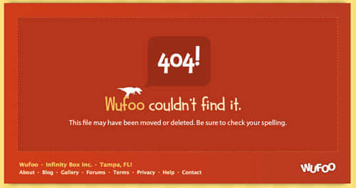 wufoo 60 Really Cool and Creative Error 404 Pages