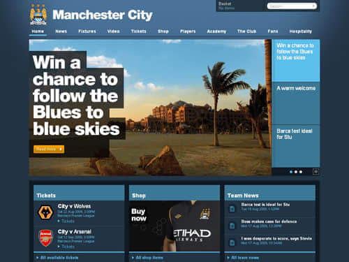 mcfc.co.uk - Weekly 30 inspirational websites #40 CSS and Flash gallery