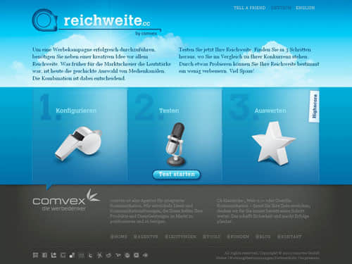 reichweite.cc - Weekly 30 inspirational websites #41 CSS and Flash gallery