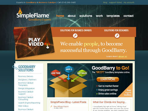 simpleflame.com - Weekly 30 inspirational websites #40 CSS and Flash gallery