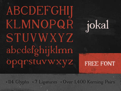 Jokal Free font for download