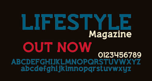 Lifestyle M54 Free font for download