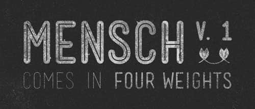 Mensch Free font for download