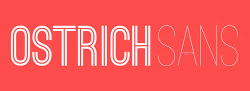 Ostrich Sans Free font for download