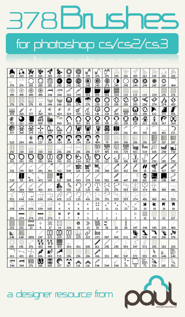 378种实用的各种符号元素笔刷