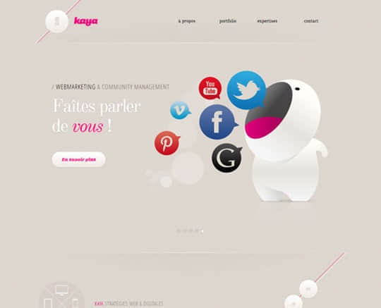 kaya-web.fr Site Design