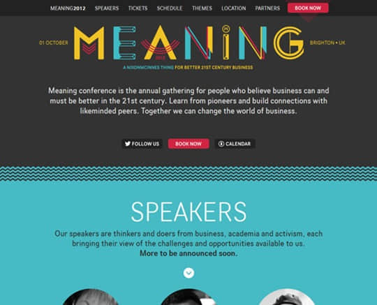 meaningconference.co.uk Site Design