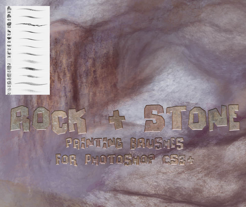 岩石与石头笔刷