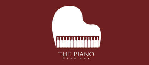 30个优雅的钢琴键盘logo标志设计