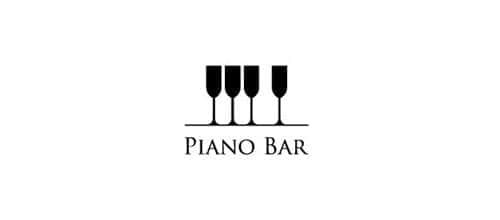 30个优雅的钢琴键盘logo标志设计