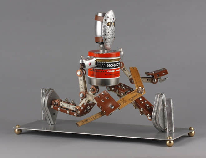 25个使用废旧材料制作的机器人艺术制品