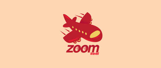 28-red-cute-airplane-logos-design