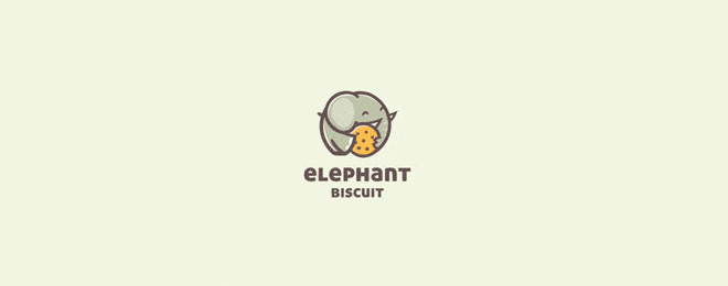 40个小象动物logo标志设计
