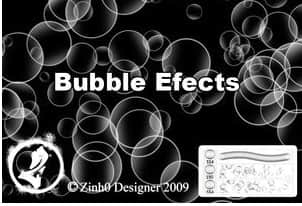 透明效果圈圈泡泡、气泡PS笔刷