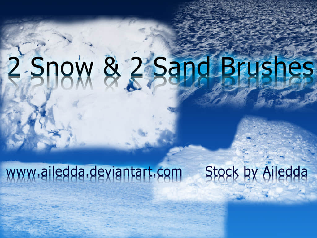 雪地 雪面 岩石表面纹理photoshop笔刷素材 Ps笔刷吧 笔刷免费下载